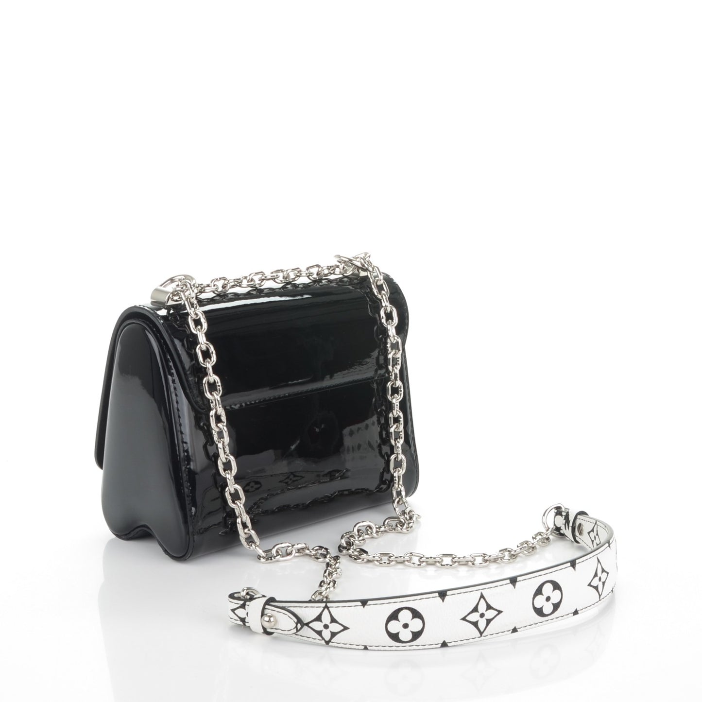 Vernis Monogram Twist Shoulder Bag PM Noir