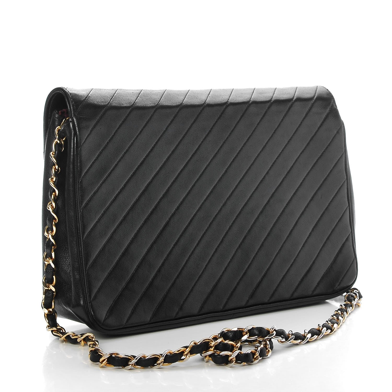 Chanel Lambskin Quilted Small Single Flap Black 3 of 9