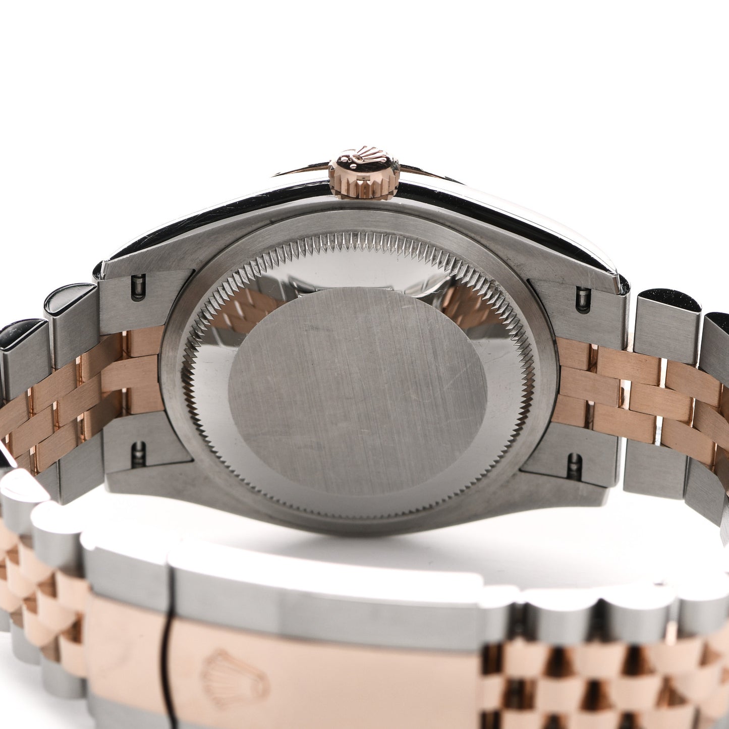Stainless Steel 18K Everose Gold Diamond 36mm Oyster Perpetual Datejust Watch Chocolate Jubilee 126201