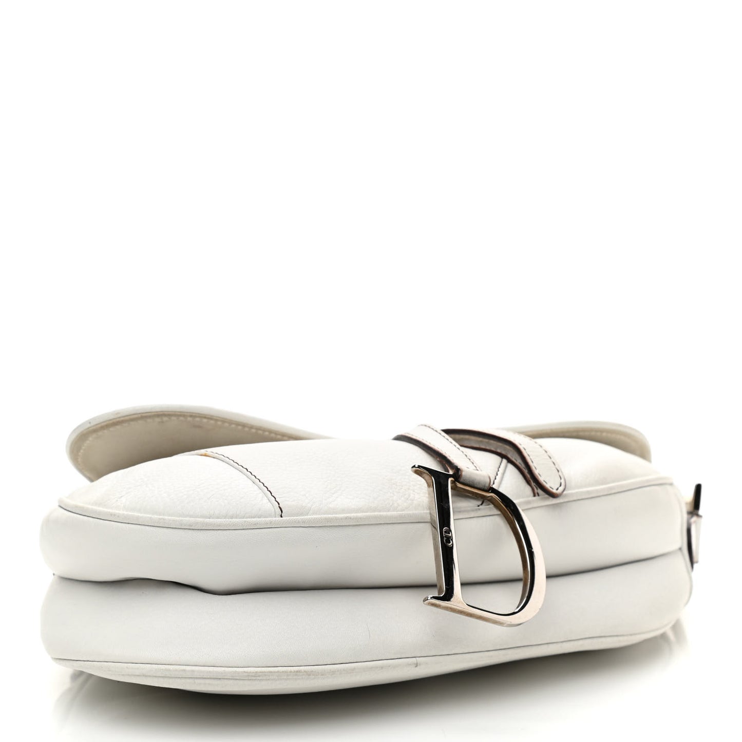 Calfskin Saddle Bag White