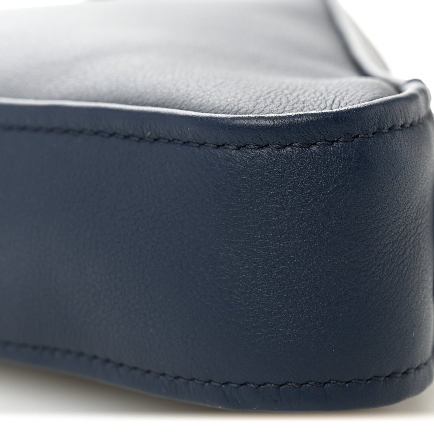 Balenciaga Calfskin Triangle Pouch M Bleu Canopee 9 of 9