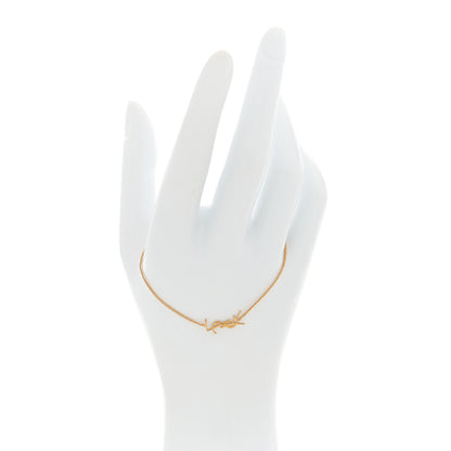 Saint Laurent Brass Monogram Charm Bracelet Gold 2 of 4