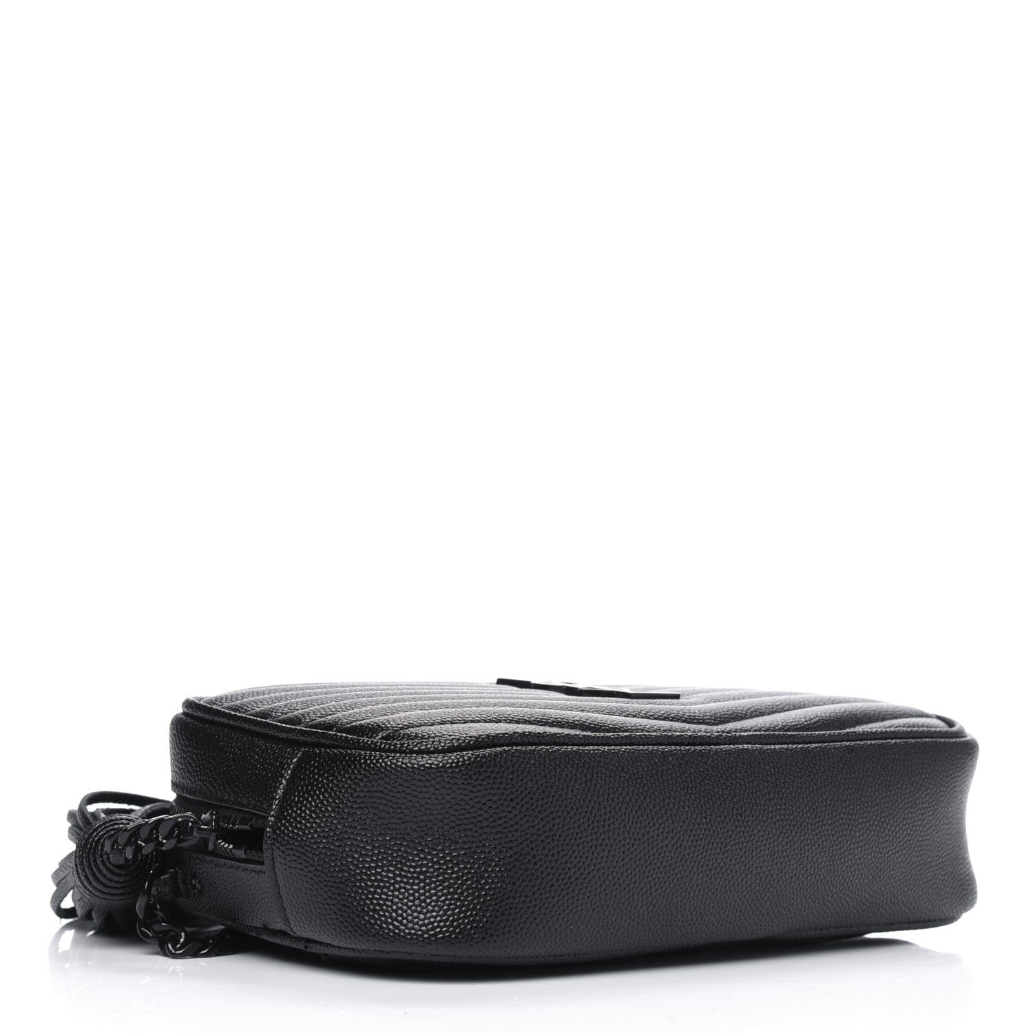 Saint Laurent Grain De Poudre Matelasse Monogram Mini Lou Camera Bag Black 3 of 6