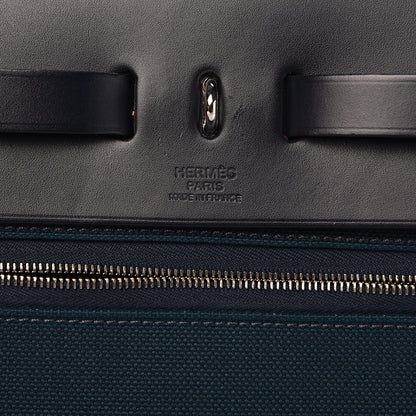 Hermes Toile Vache Hunter Herbag Zip 39 MM Bleu Nuit Bleu Ocean 7 of 12