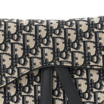 Christian Dior Oblique Saddle Bag Blue 8 of 12