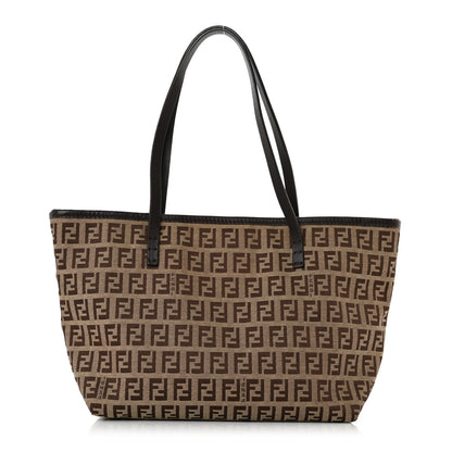 Fendi Zucchino Small Roll Tote Tobacco 1 of 9
