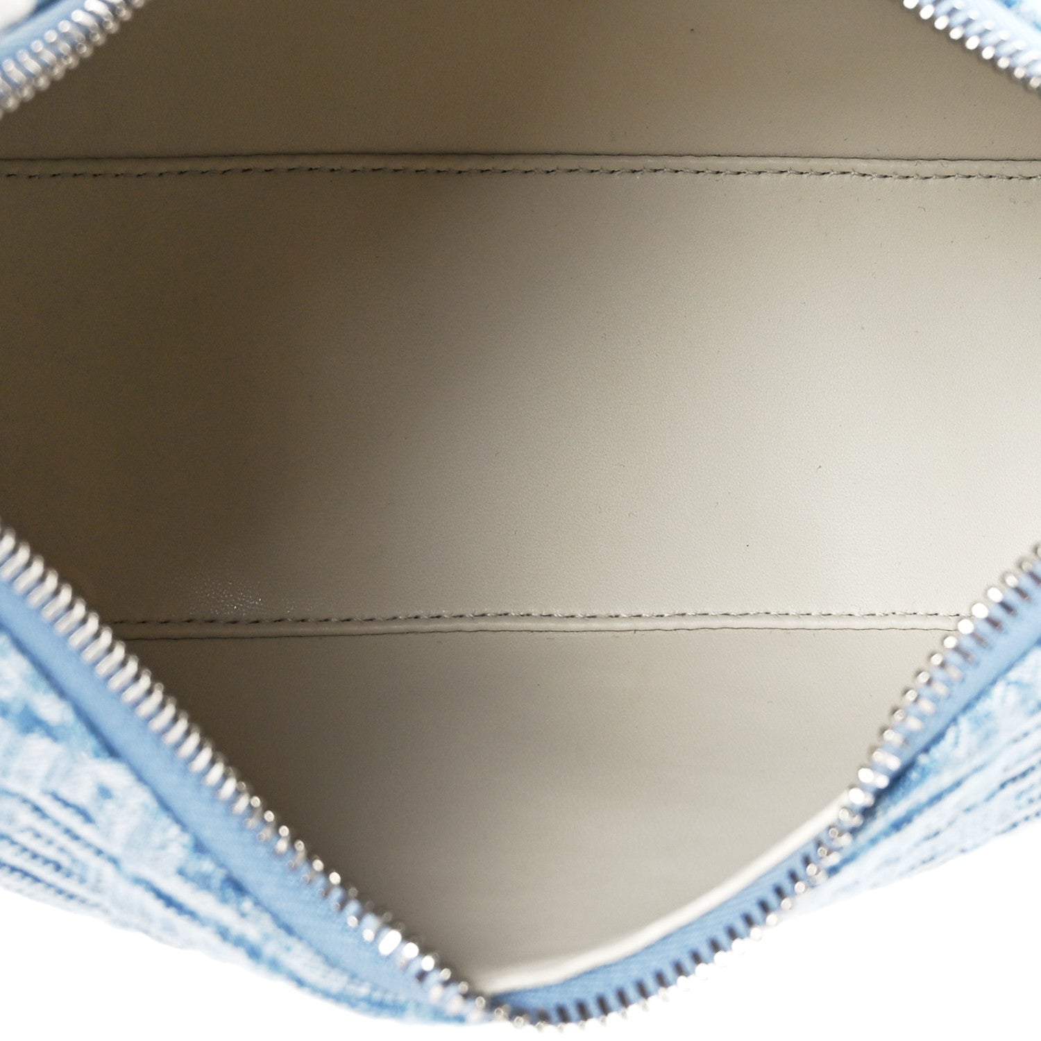 Givenchy Denim 4G Logo Small Moon Cut Out Shoulder Bag Light Blue 5 of 9