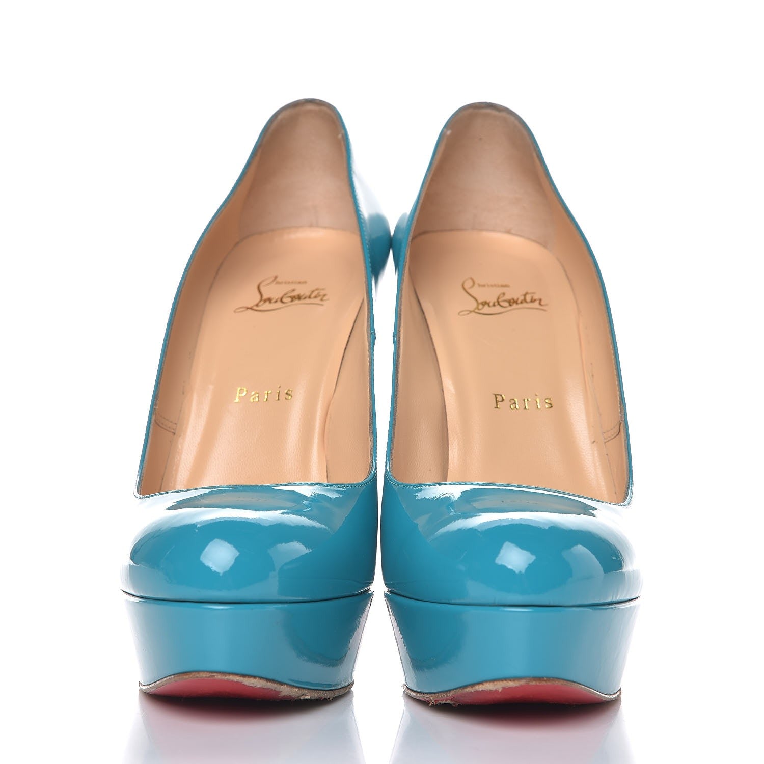 Christian Louboutin Patent Bianca 140 Pumps 39.5 Caraibes 2 of 13