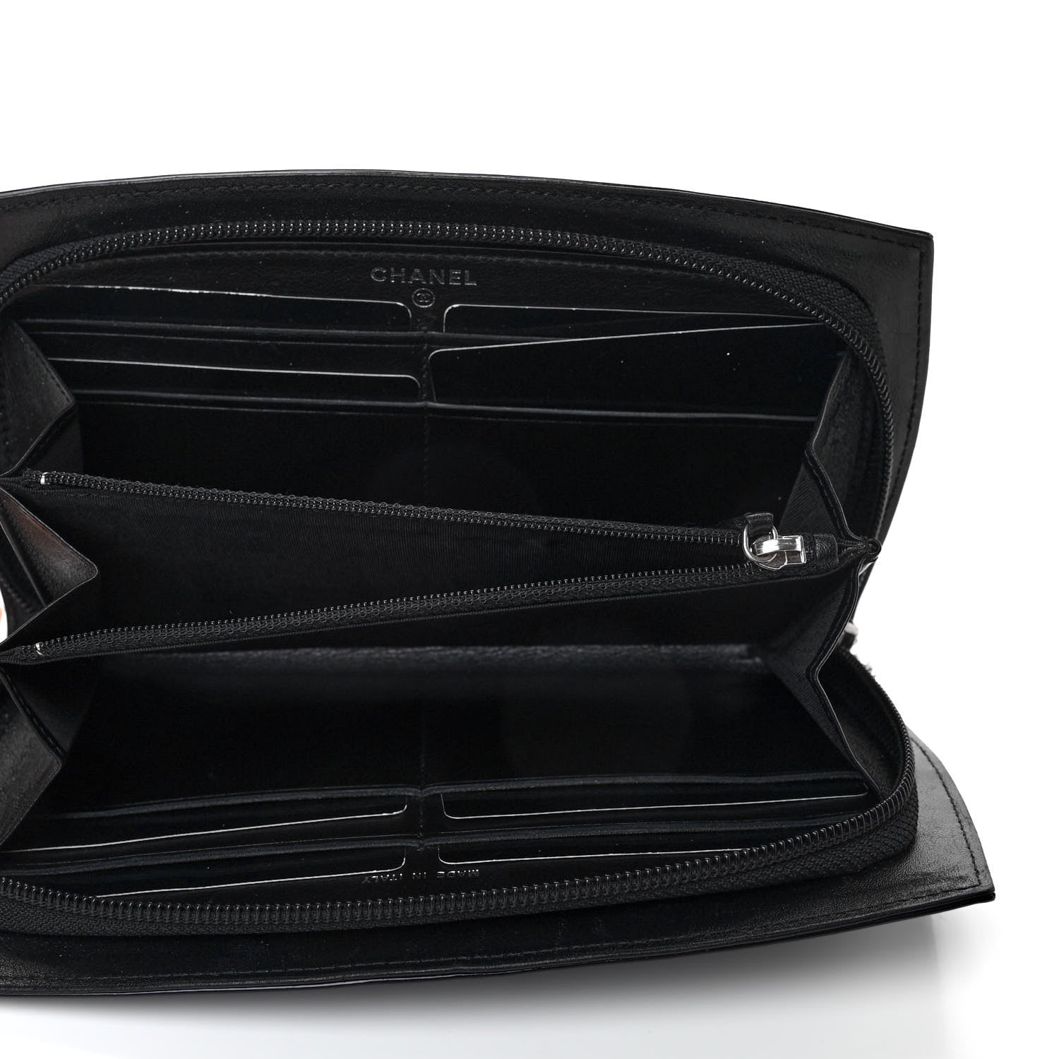 Chanel Patent Trousse Maquil Wallet Black 4 of 7