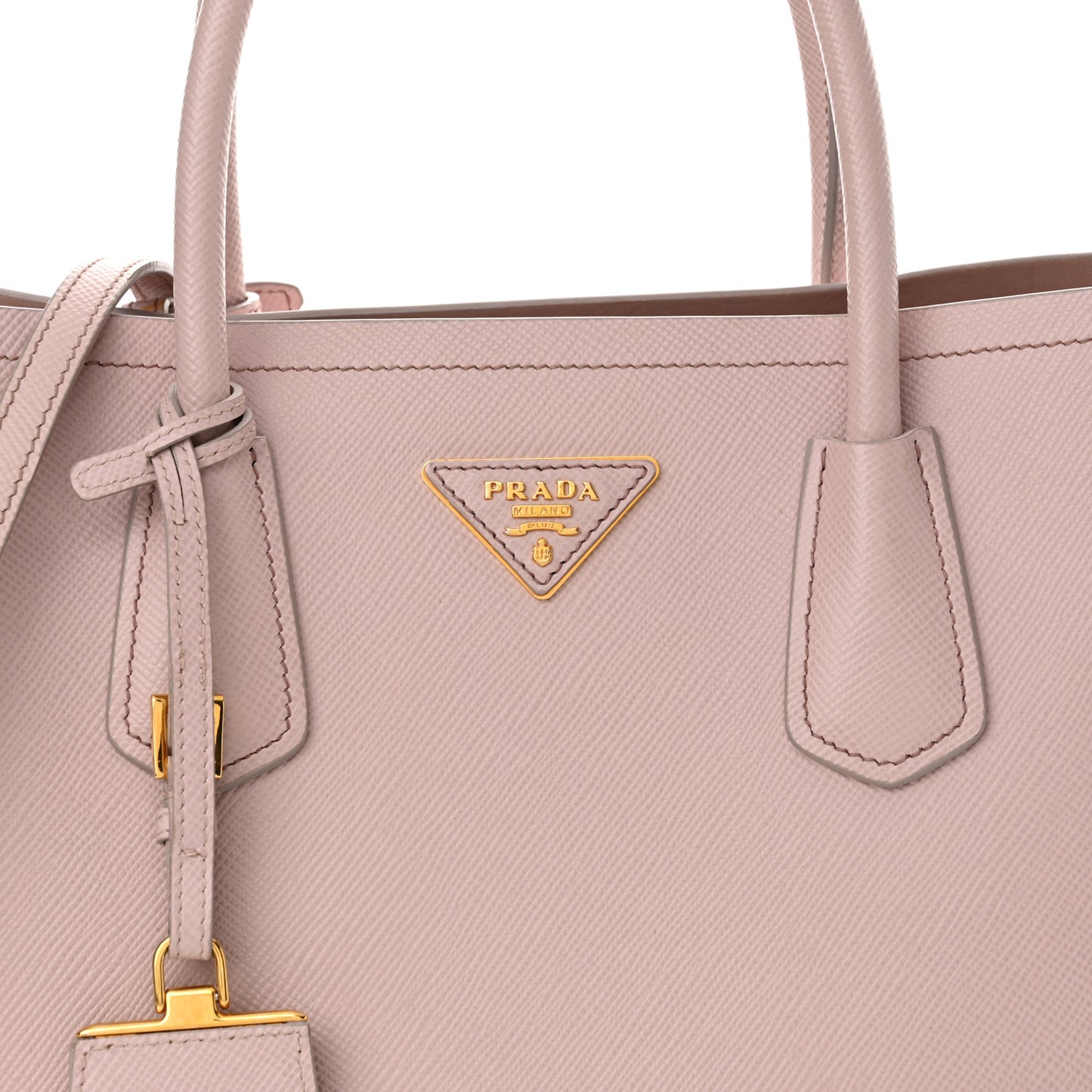 Saffiano Cuir Medium Double Bag Mughetto