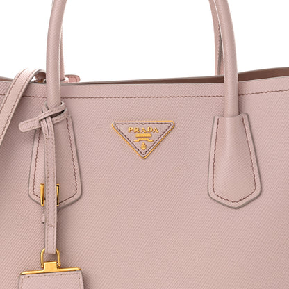 Prada Saffiano Cuir Medium Double Bag Mughetto 8 of 17
