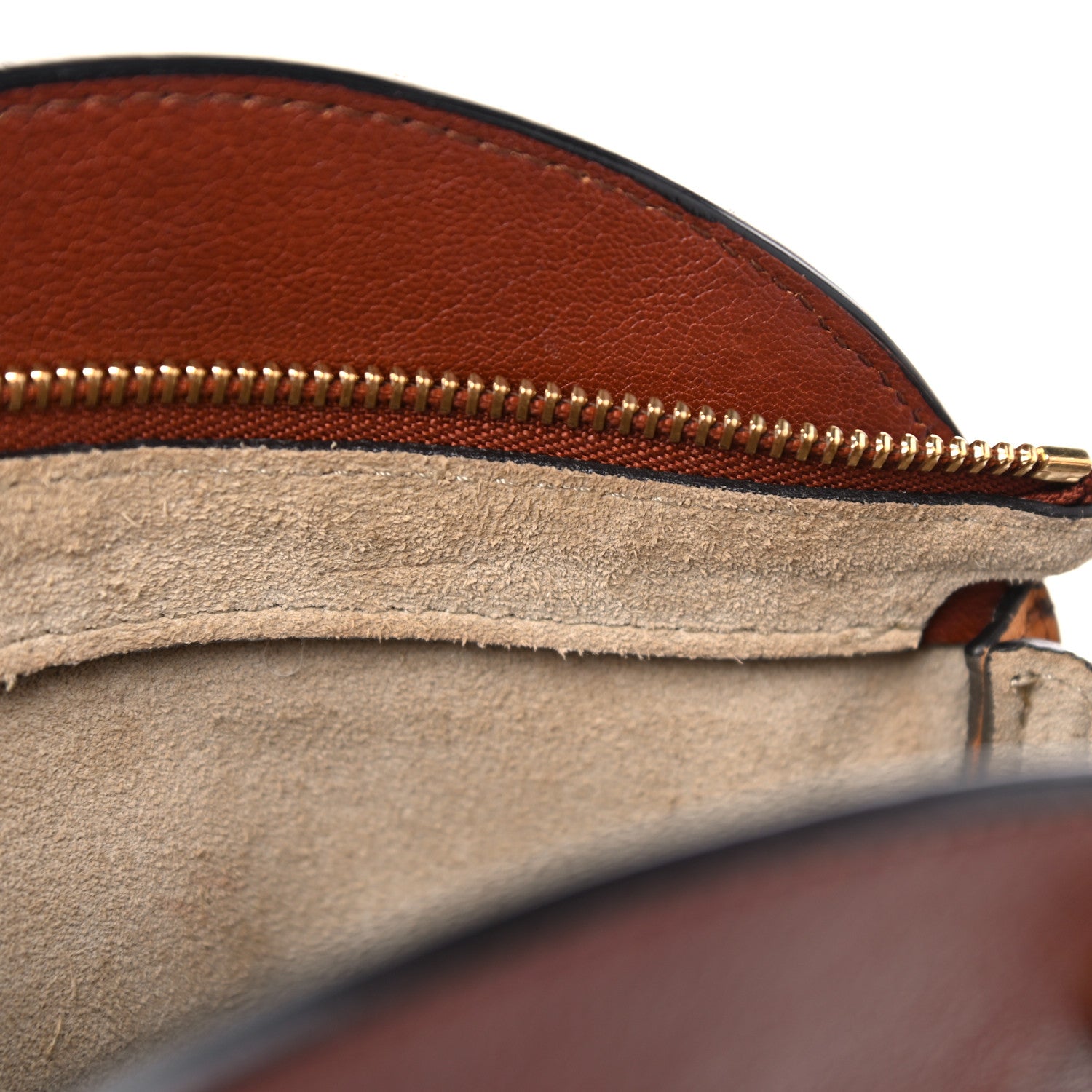 Chloe Shiny Goatskin Smooth Calfskin Suede Small Pixie Bag Saffron Red 13 of 20