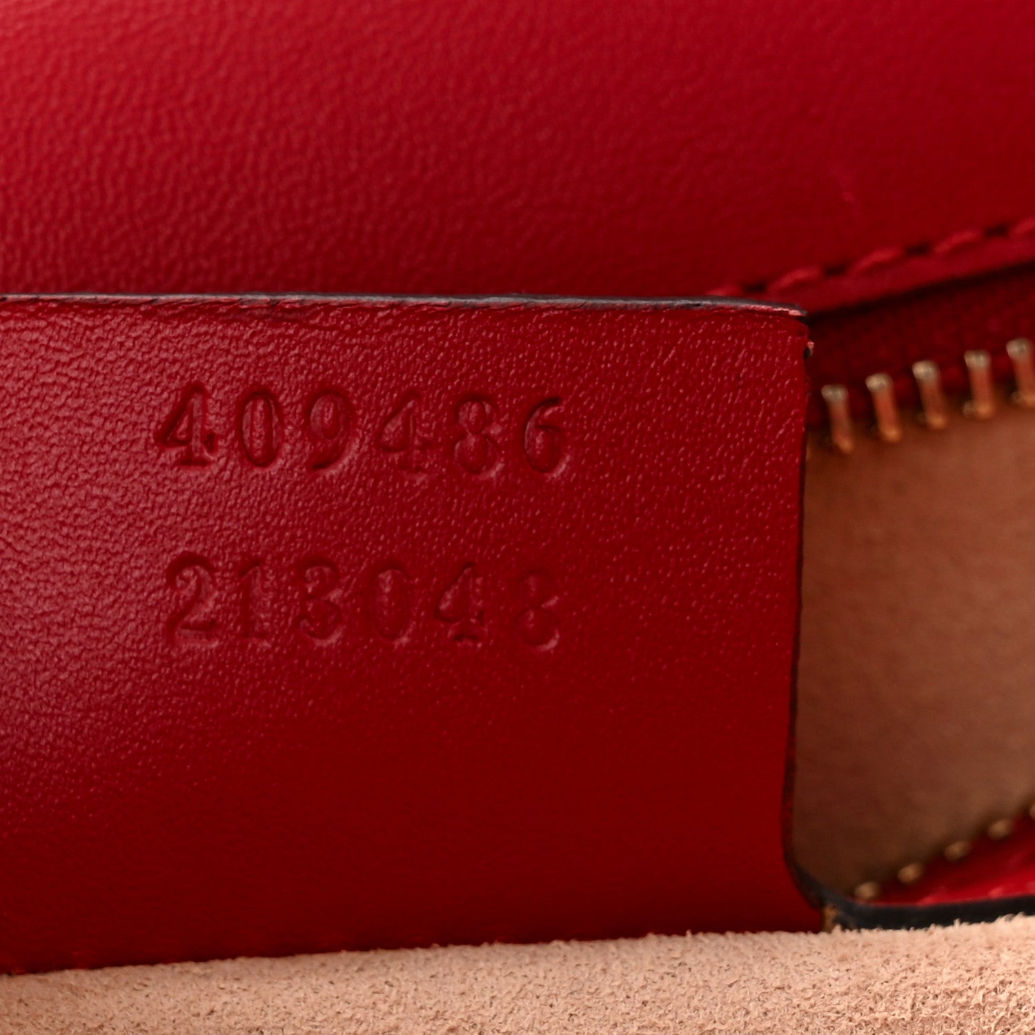 Gucci Guccissima Medium Padlock Shoulder Bag Hibiscus Red 7 of 10