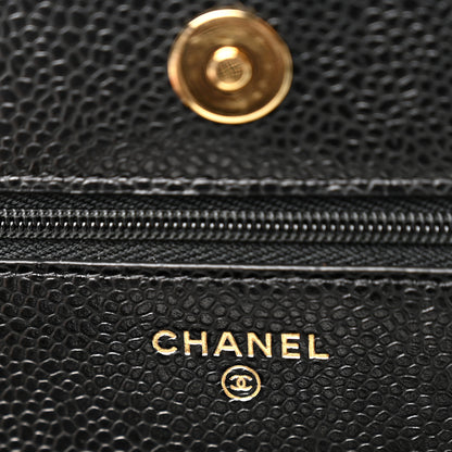 Chanel Caviar Quilted Wallet on Chain WOC Black 6 of 11