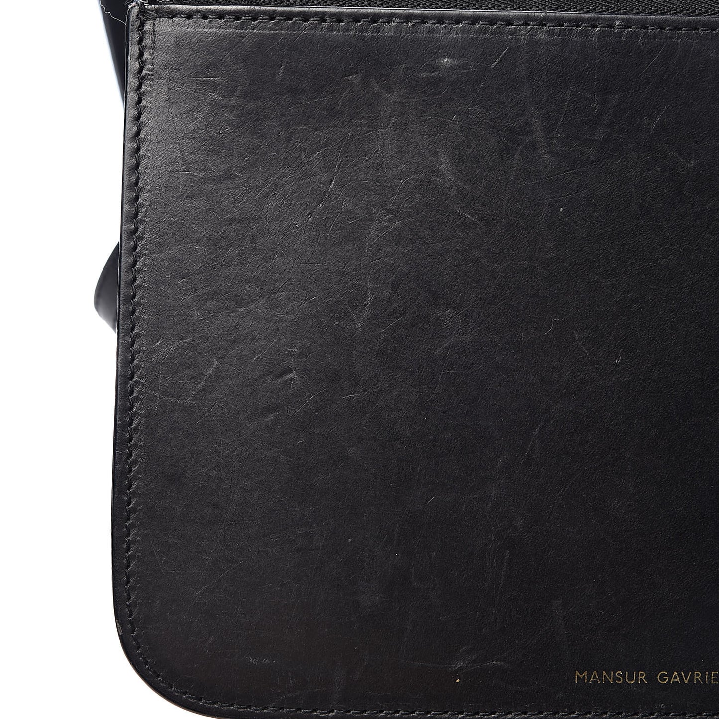 Calfskin Large Shopping Tote Black Flamma