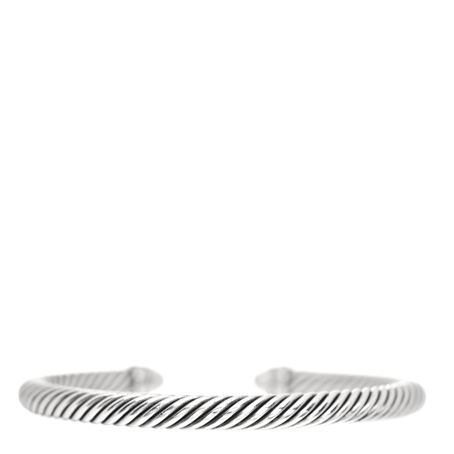David Yurman Sterling Silver Diamond Pearl 5mm Cable Classics Princess Bracelet 3 of 4