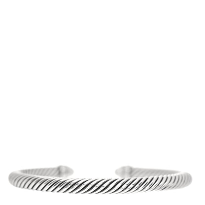 David Yurman Sterling Silver Diamond Pearl 5mm Cable Classics Princess Bracelet 3 of 4