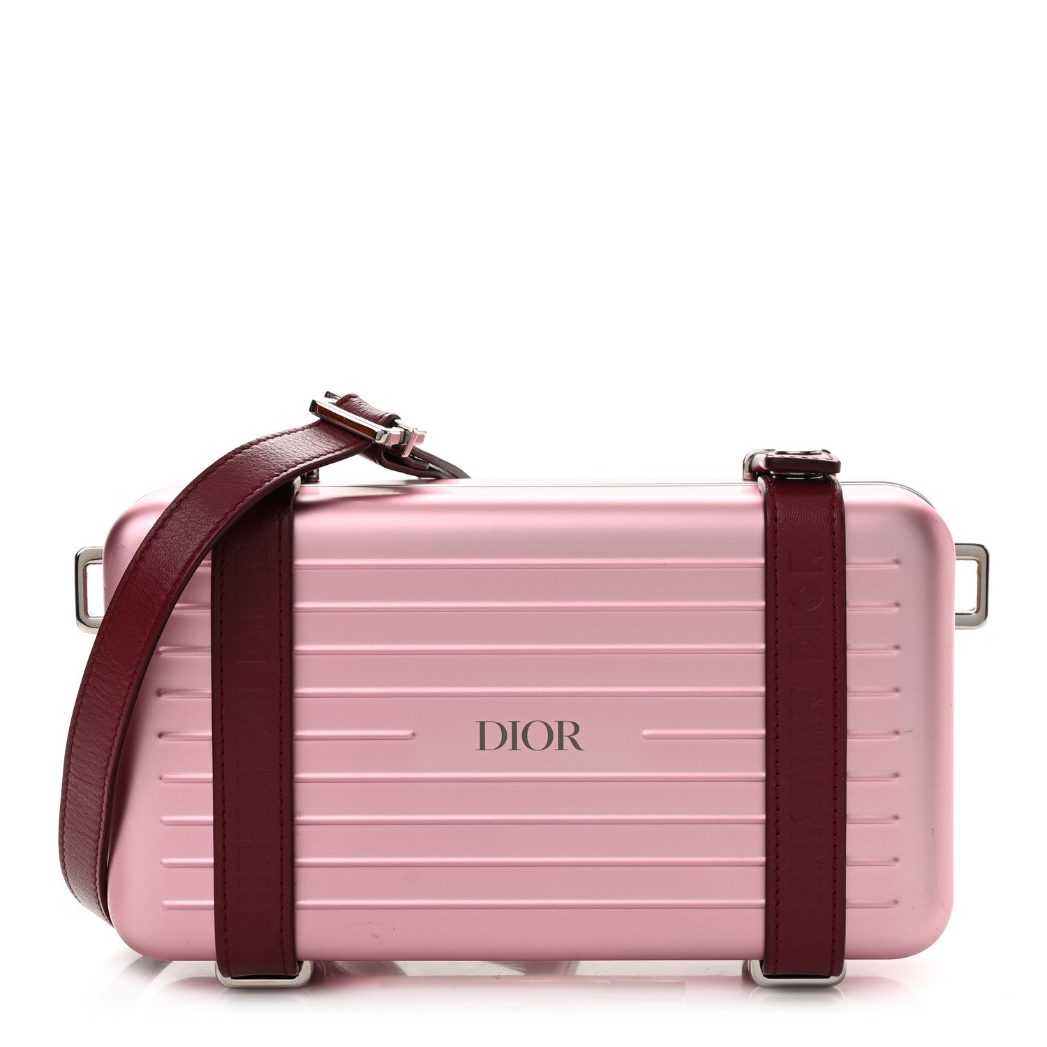 Christian Dior X RIMOWA Aluminum Personal Clutch On Strap Rose 1 of 11
