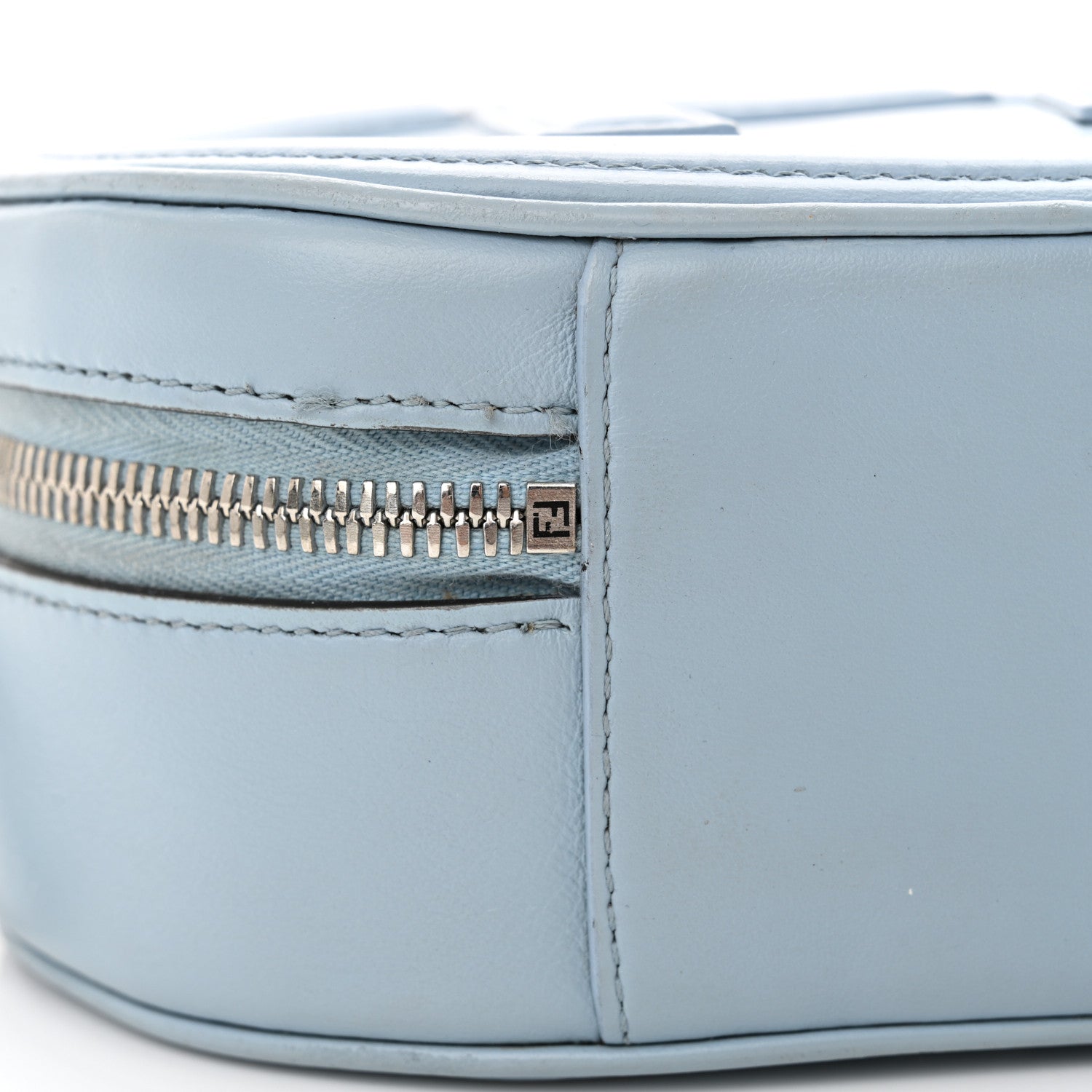 Fendi Vitello Grace Matte O'Lock Mini Camera Case Azzurro Baby 11 of 15