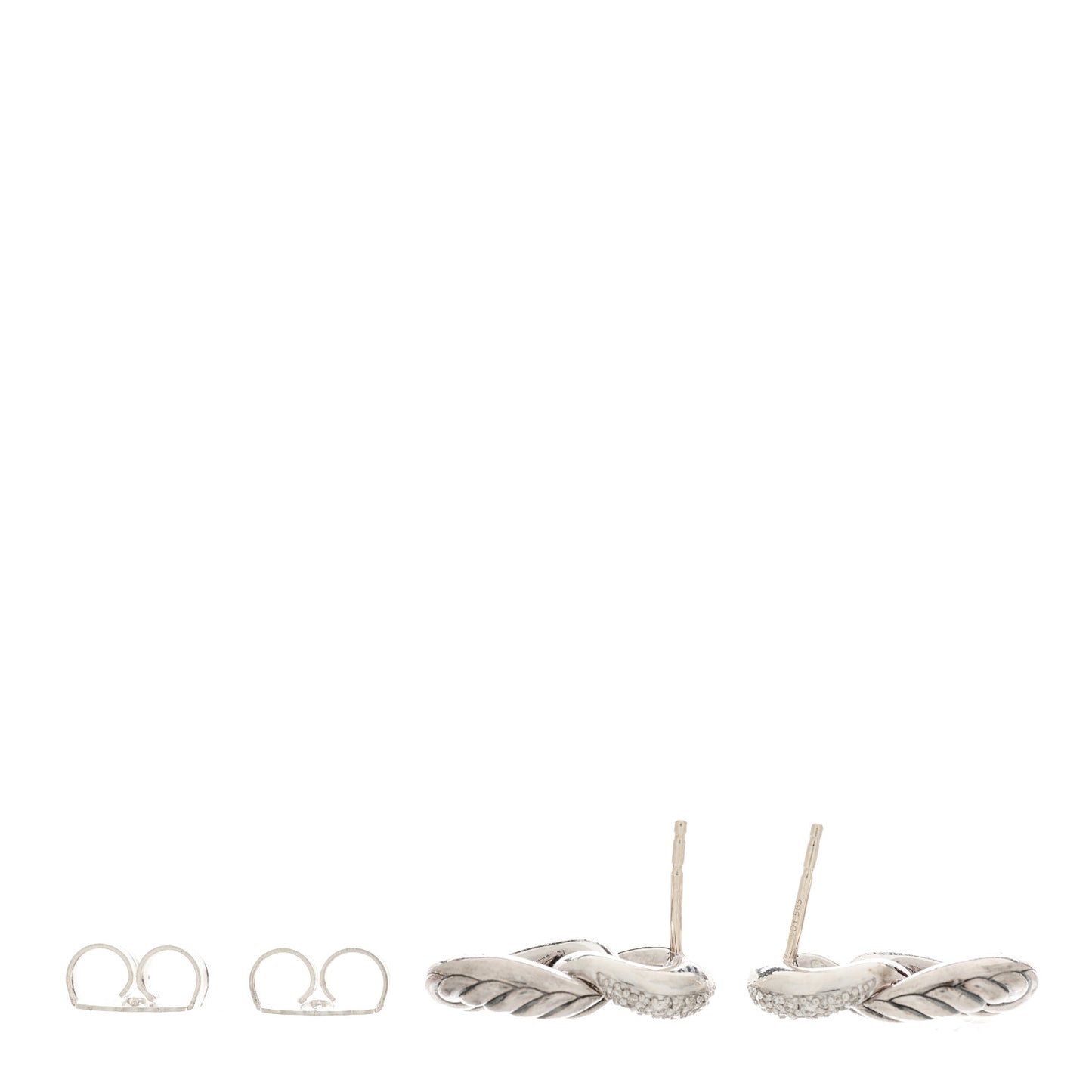 Sterling Silver Diamond Belmont Curb Link Drop Earrings