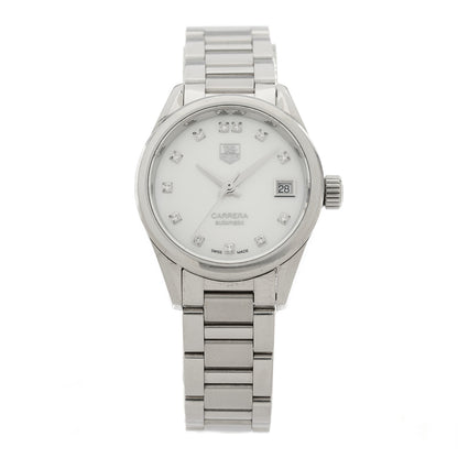 Tag Heuer Stainless Steel Diamond Mother of Pearl 29mm Carrera Lady Automatic Watch WAR2414 1 of 5