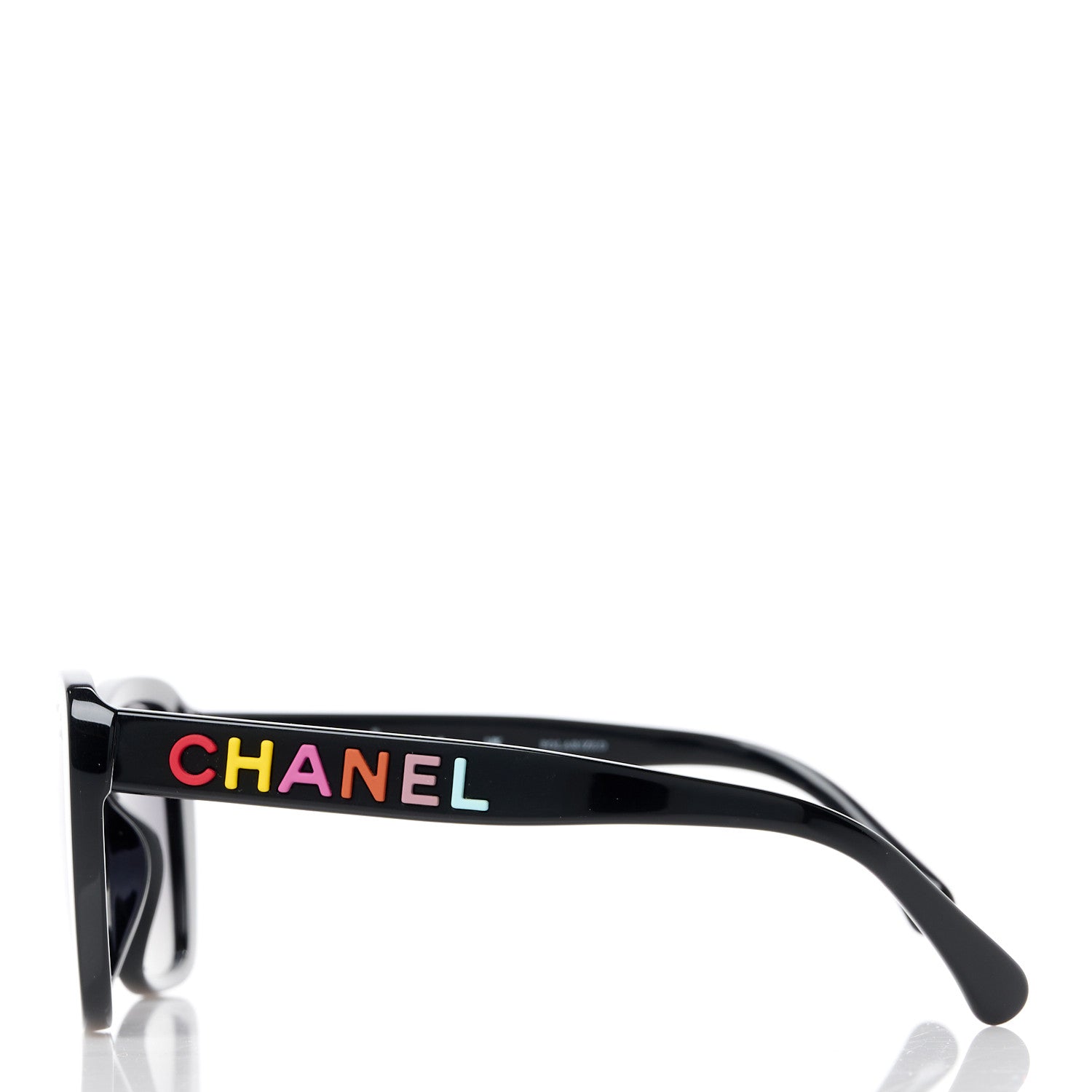 Chanel Acetate Polarized Butterfly Sunglasses 71548A Black 3 of 8