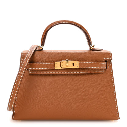 Hermes Epsom Mini Kelly Sellier 20 Gold 1 of 11