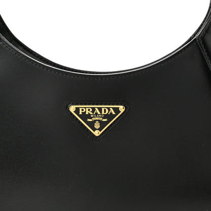 Prada Box Calfskin Shoulder Bag Black 7 of 9
