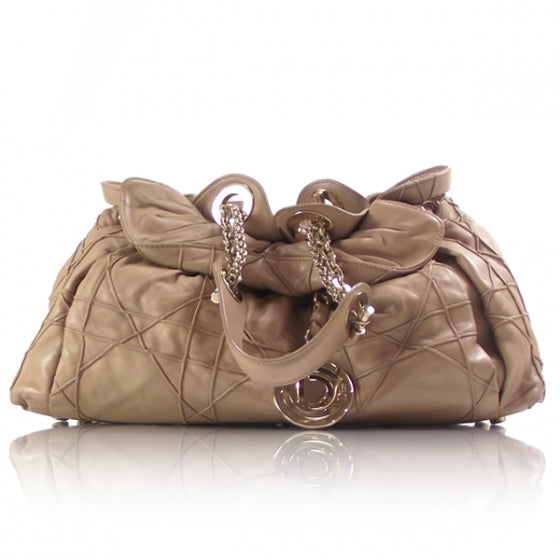 Christian Dior Lambskin Cannage Medium Le Trente Tote Beige 1 of 10