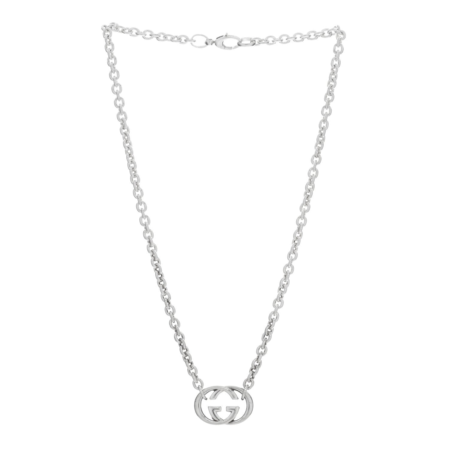 Gucci Sterling Silver Britt Necklace 2 of 5
