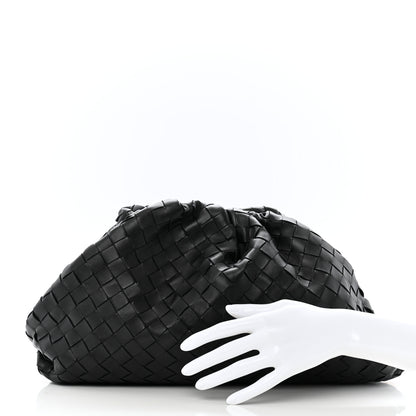 Bottega Veneta Nappa Maxi Intreccio The Pouch Oversized Clutch Black 2 of 11