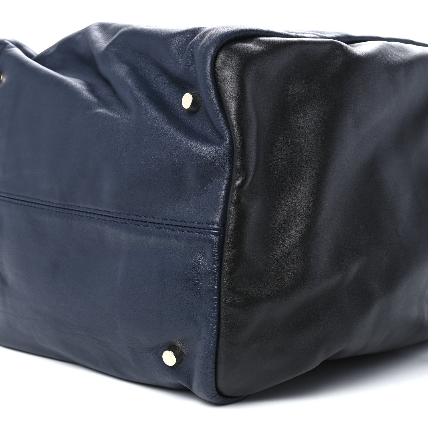 Versace Calfskin Day Dreamer Satchel Black Navy 6 of 14