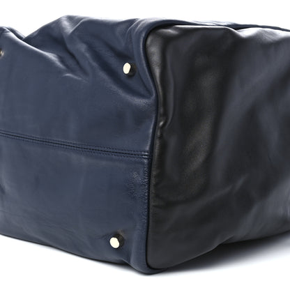 Versace Calfskin Day Dreamer Satchel Black Navy 6 of 14