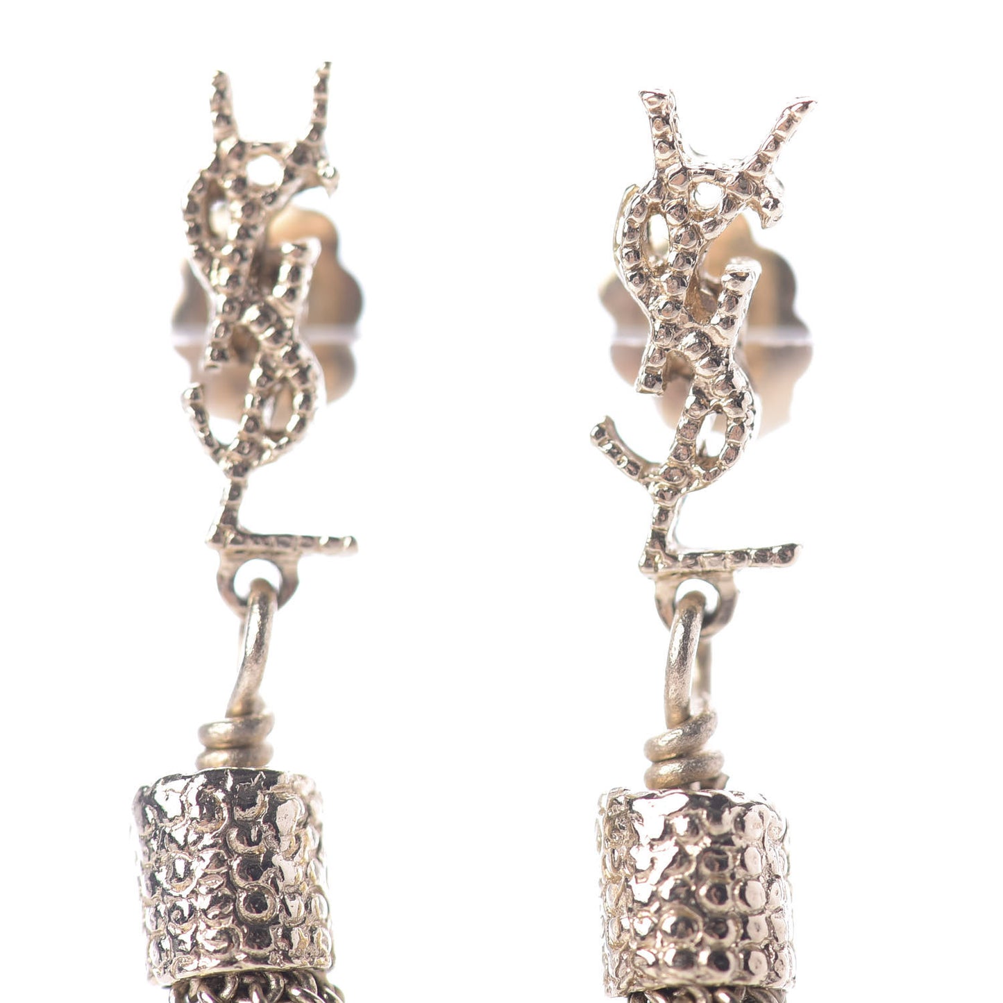 Metal Monogram Loulou Tassel Earrings Gold