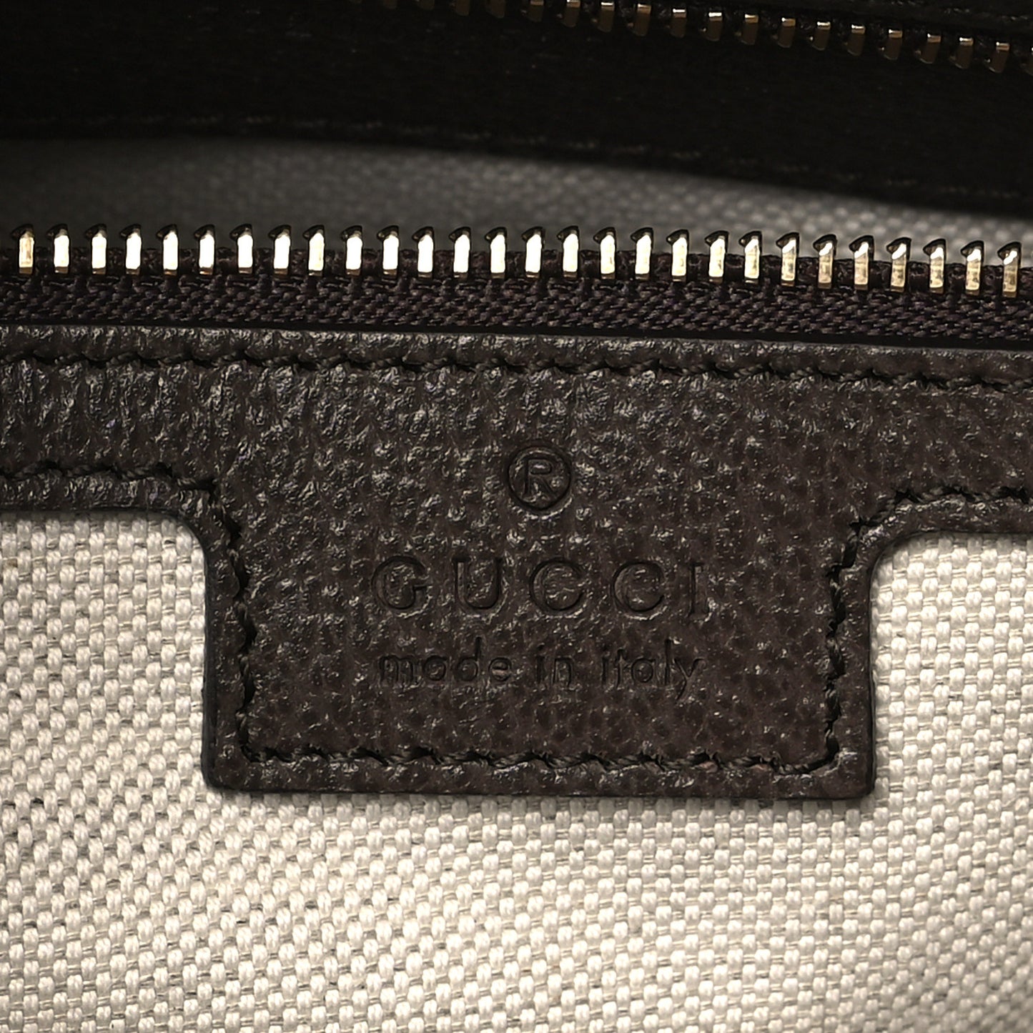 GG Supreme Monogram Web Medium Ophidia Top Handle Bag Beige Ebony