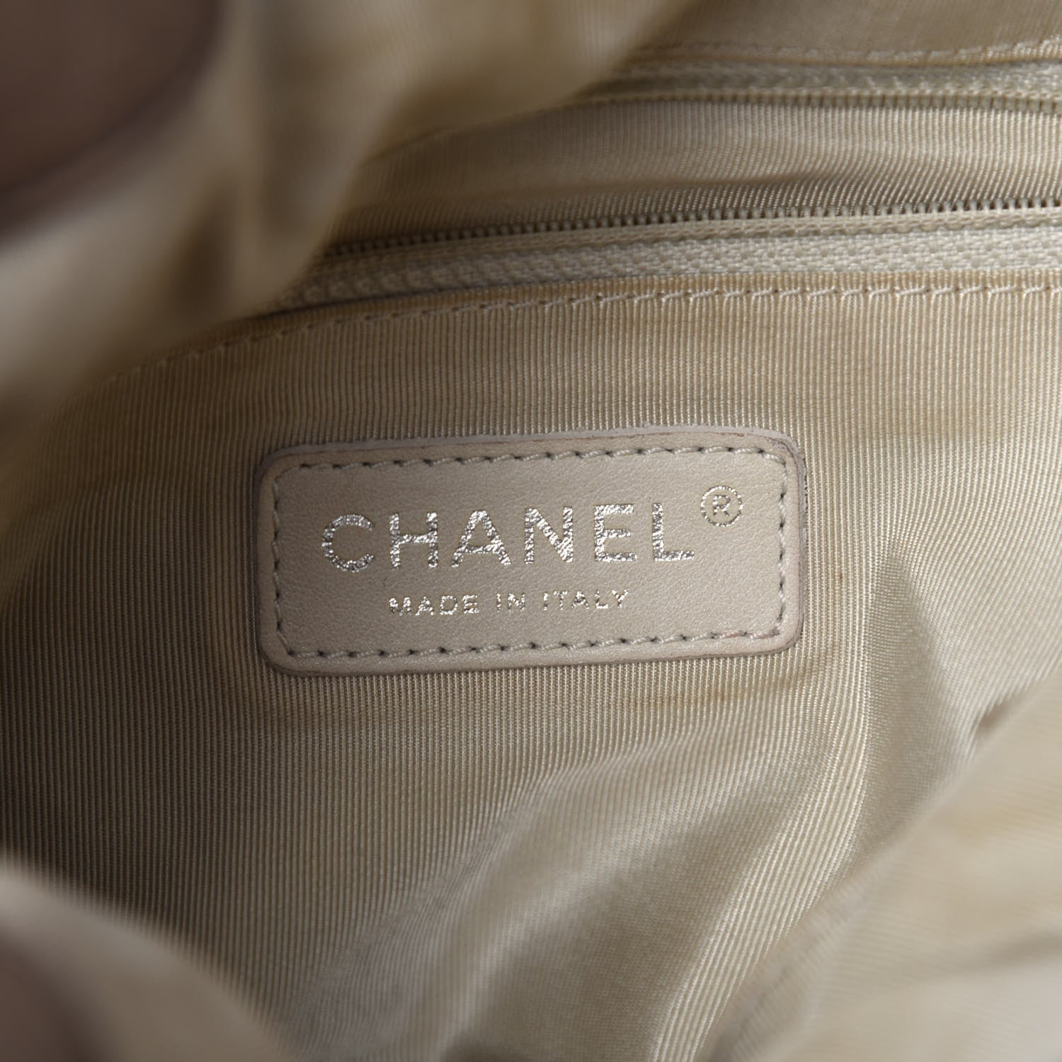 Chanel Washed Lambskin Chain Around Hobo Taupe 8 of 10