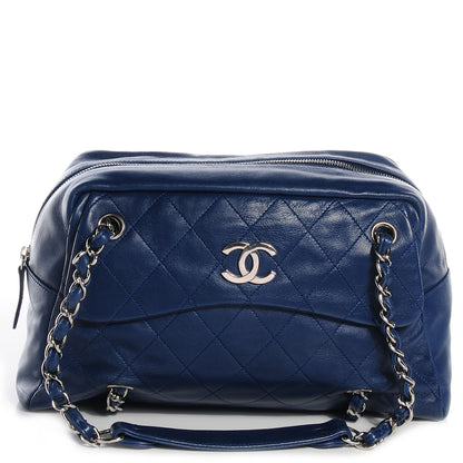 Chanel Lambskin Small Camera Case Blue 1 of 8