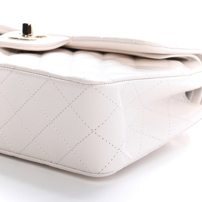 Chanel Caviar Quilted Small Double Flap White 9 of 9