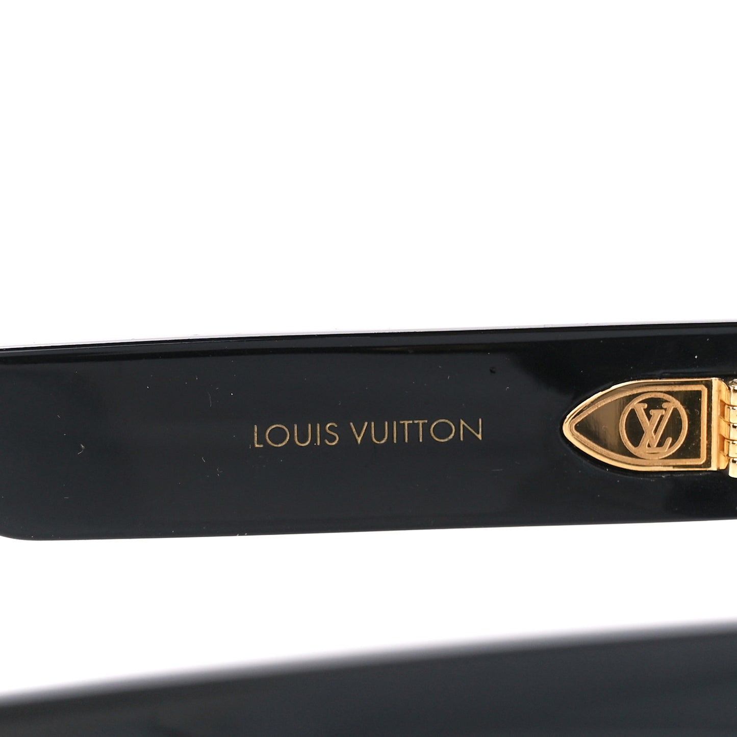 Acetate LV Frame Rectangle Sunglasses Z1722W Black