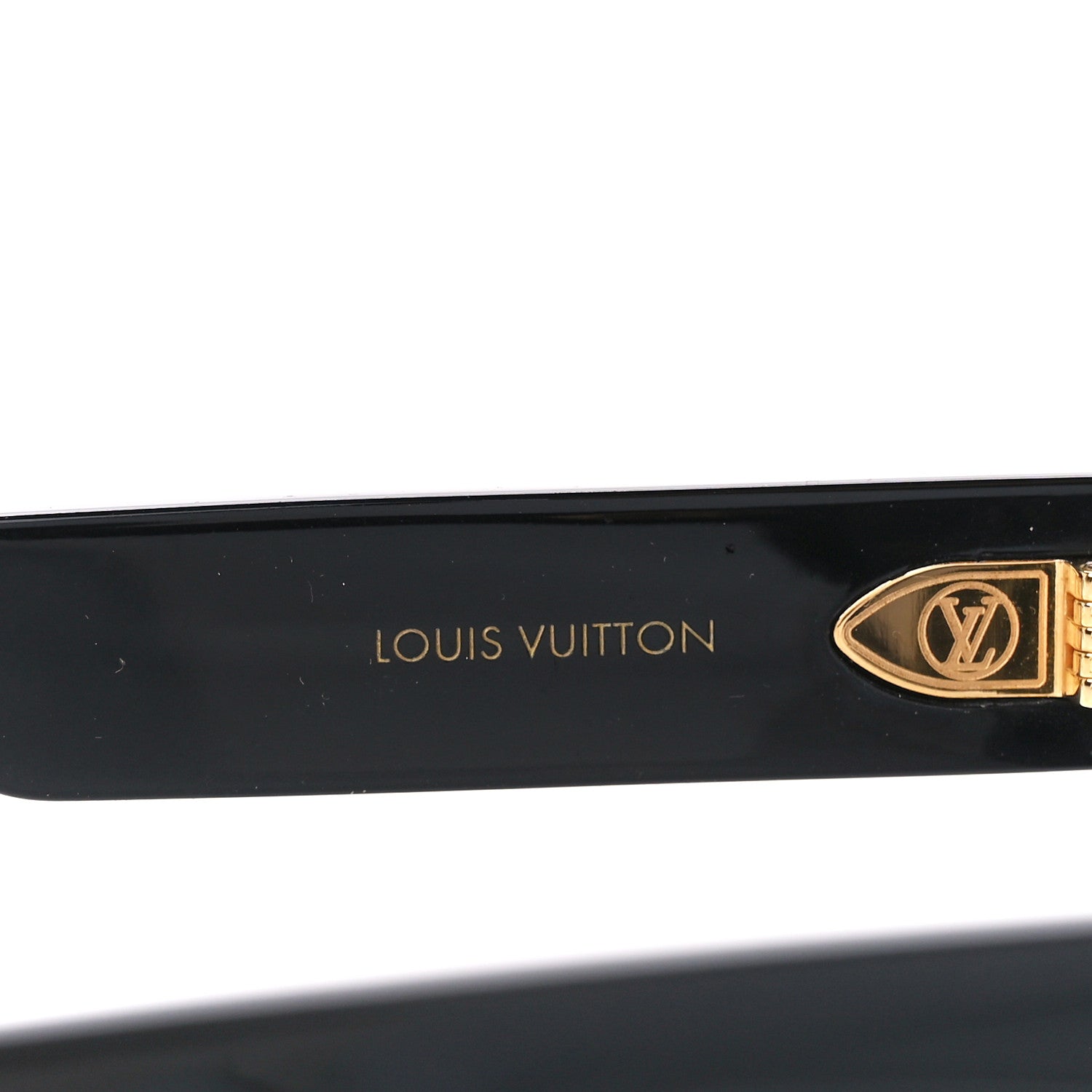 Louis Vuitton Acetate LV Frame Rectangle Sunglasses Z1722W Black 5 of 9