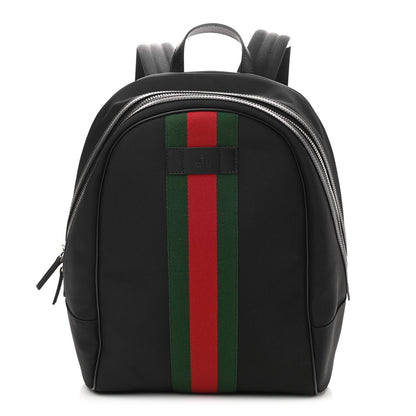 Gucci Techno Canvas Web Backpack Black 1 of 9