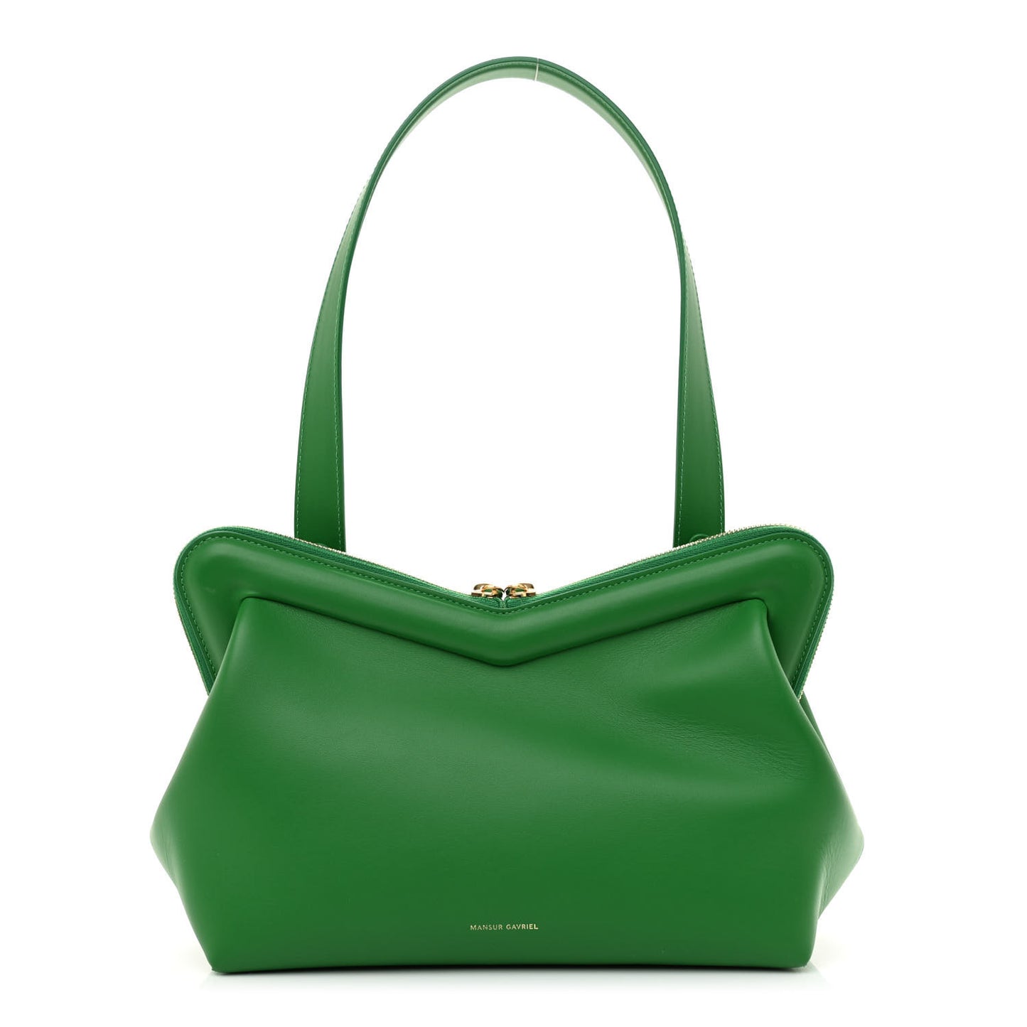 Smooth Calfskin M Frame Bag Grass