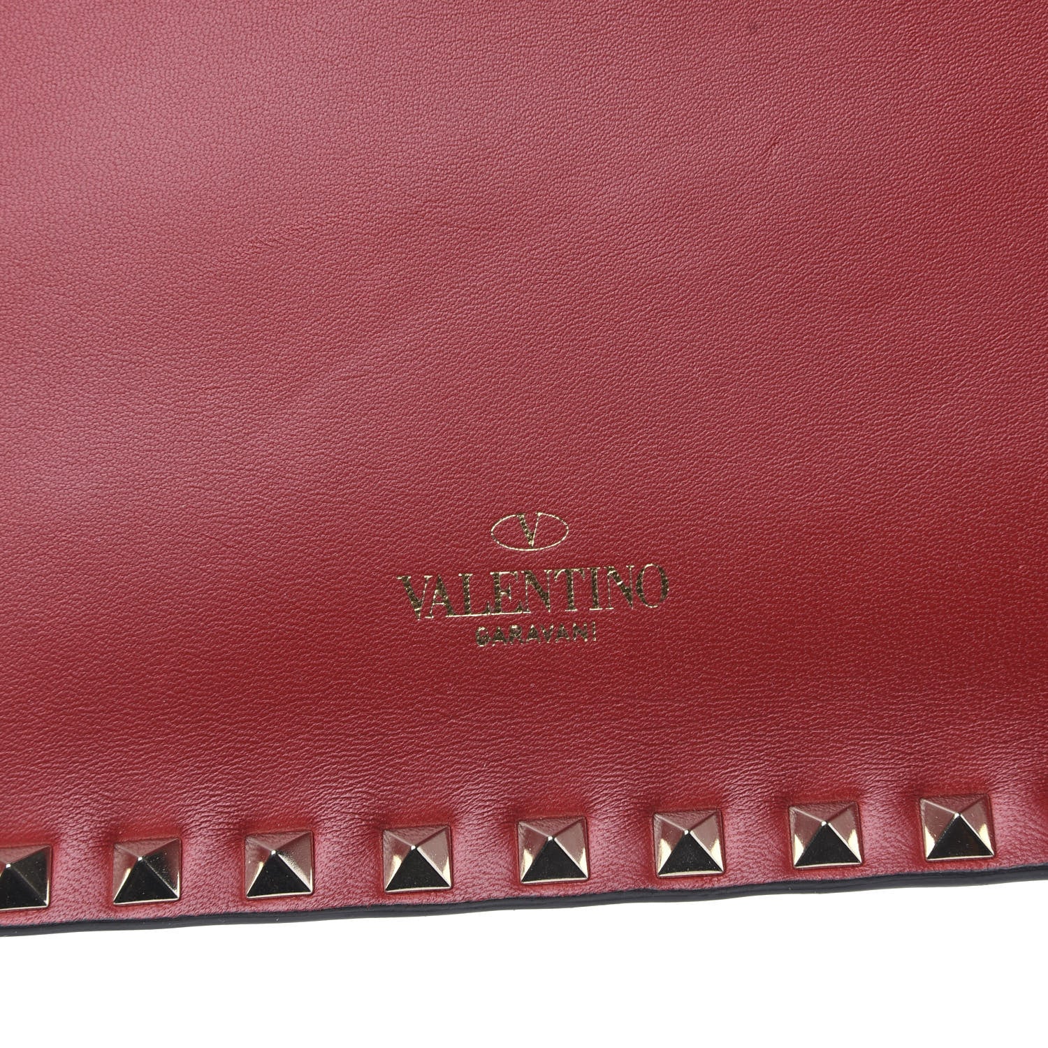 Valentino Garavani Nappa Rockstud Wristlet Clutch Rosso Valentino 10 of 10