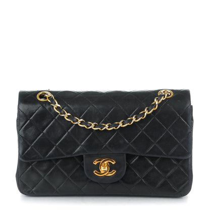 Chanel Lambskin Quilted Small Double Flap Black 1 of 8