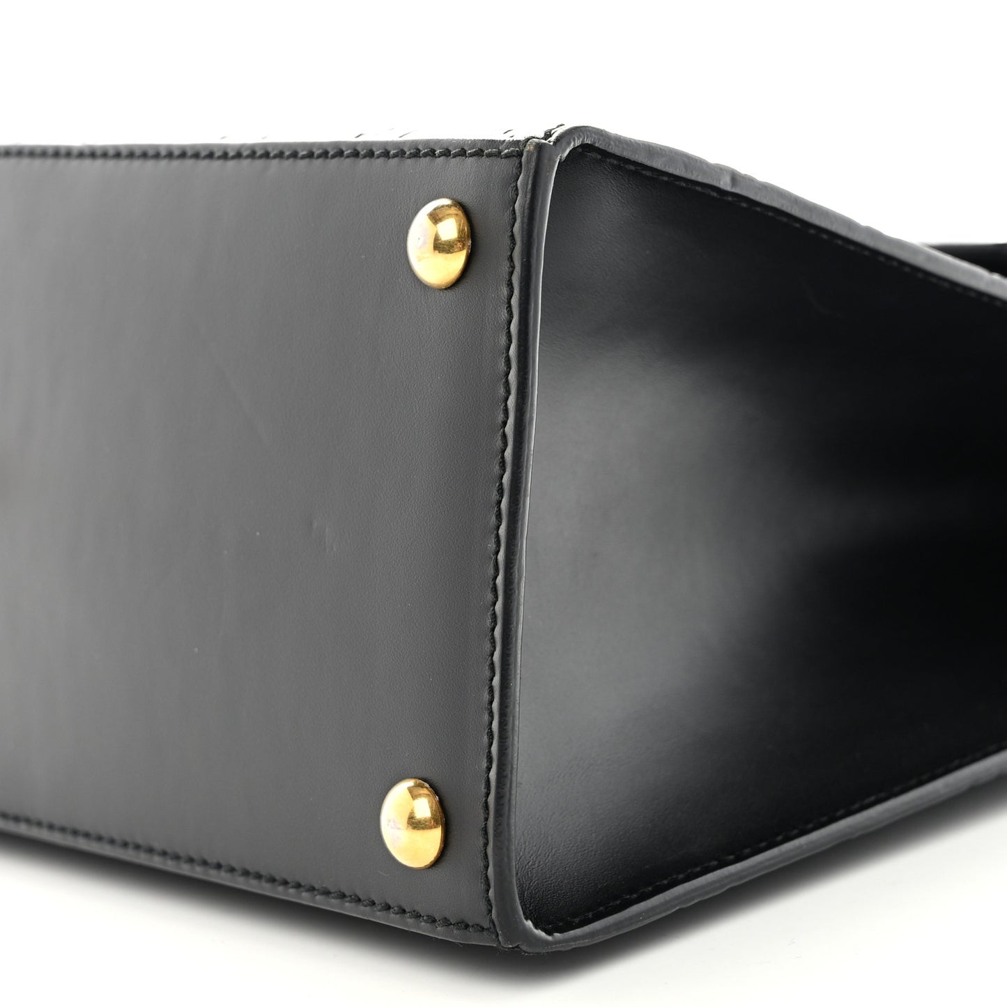 Guccissima Signature Small Padlock Top Handle Bag Black