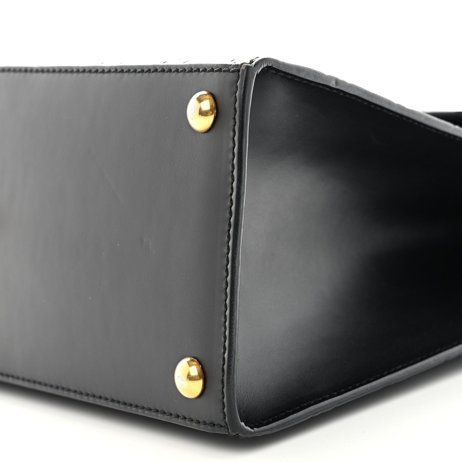 Gucci Guccissima Signature Small Padlock Top Handle Bag Black 10 of 13