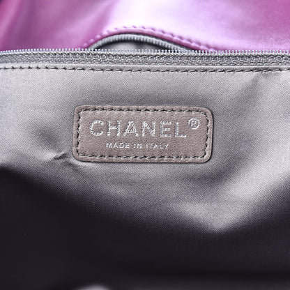 Chanel Patent Mademoiselle Lock Large Shopper Tote Purple 6 of 16