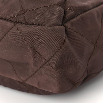 Prada Nylon Tessuto Impuntu Quilted Shoulder Bag Corniola 7 of 7