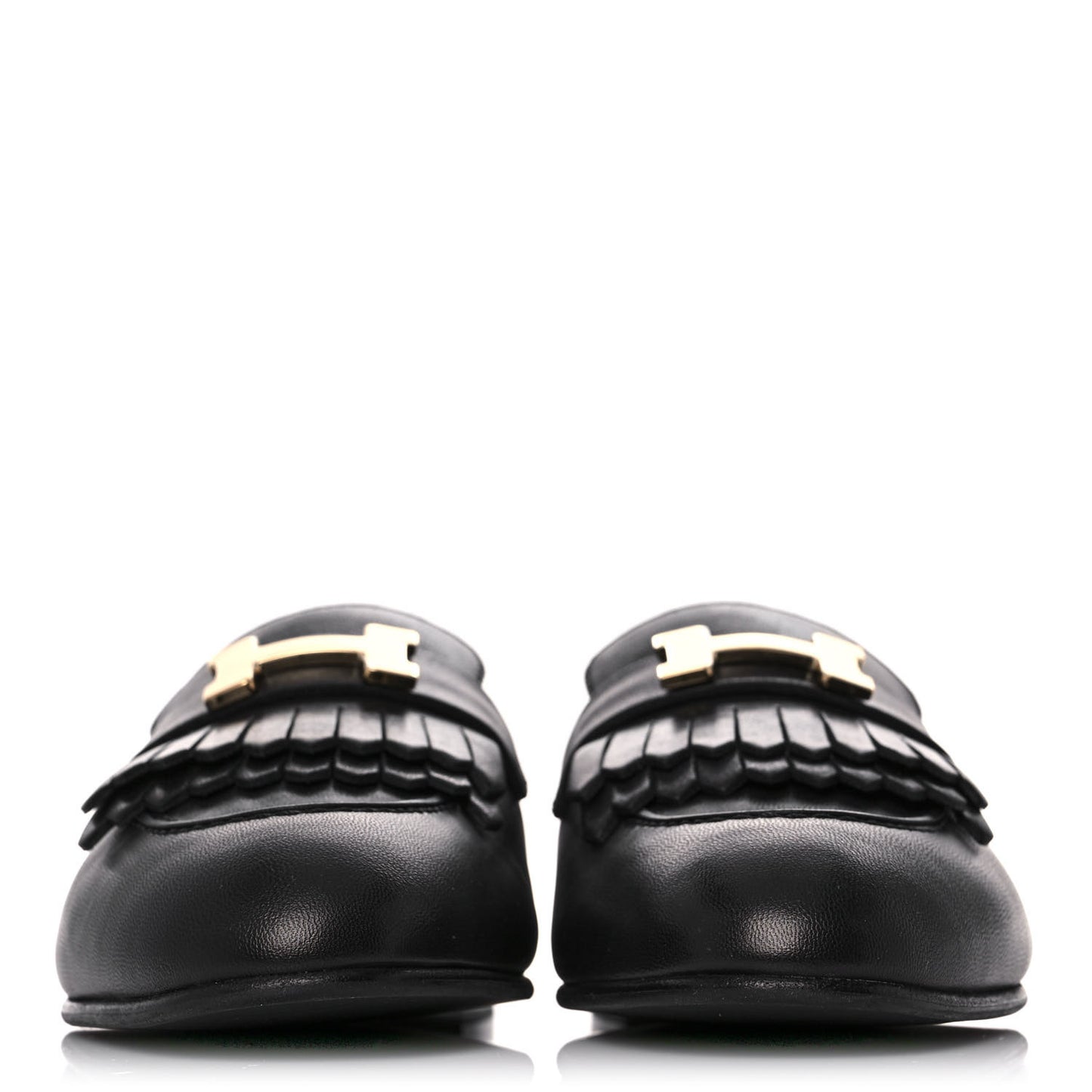 Goatskin Womens Royal Loafers 38.5 Black