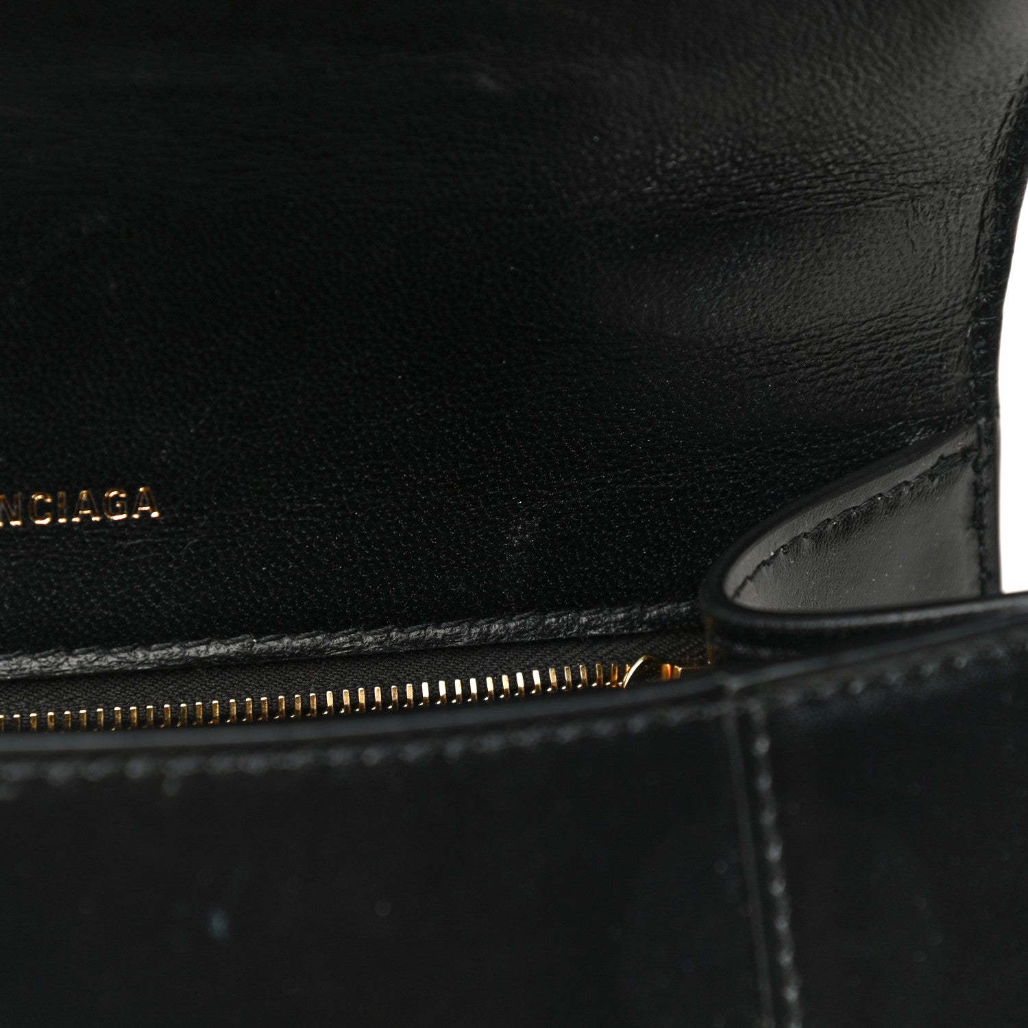 Balenciaga Shiny Box Calfskin Small Hourglass Top Handle Bag Black 20 of 24
